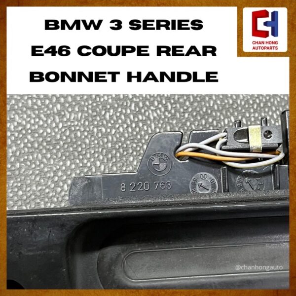 BMW 3 Series E46 Coupe Rear Bonnet Handle [8220763][Original from BMW][Used] - Image 2