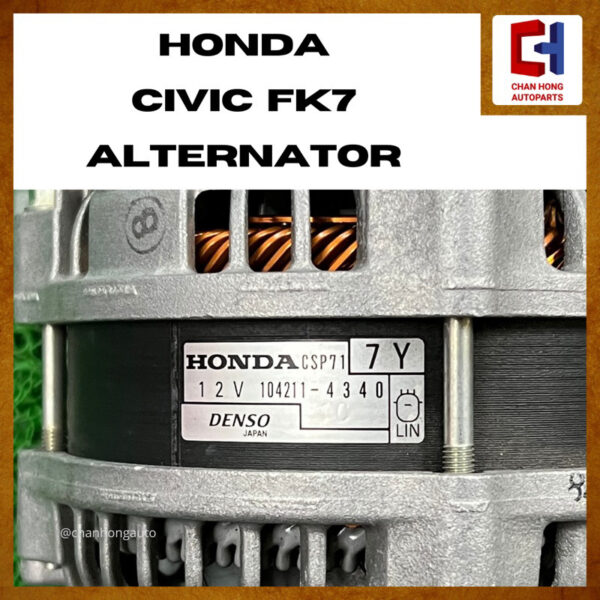 Honda Civic FK7 Alternator [Original from Japan][Used] - Image 2