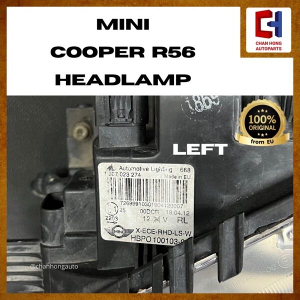 MINI Cooper R56 Headlamp/Headlight [Original from EU][Used] - Image 2