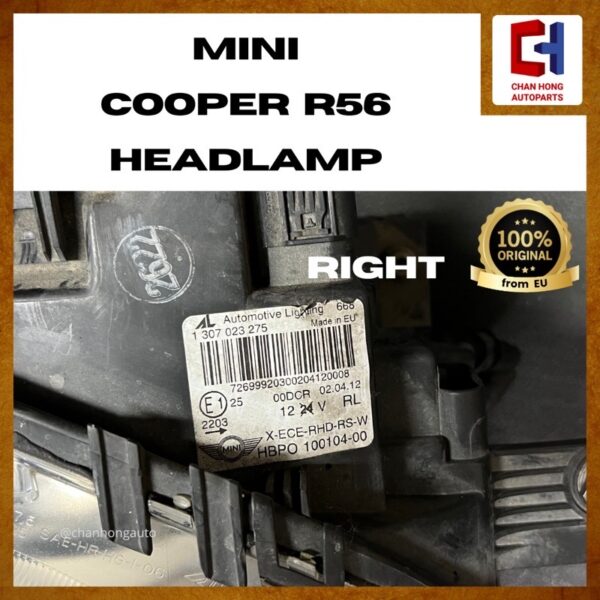 MINI Cooper R56 Headlamp/Headlight [Original from EU][Used] - Image 3
