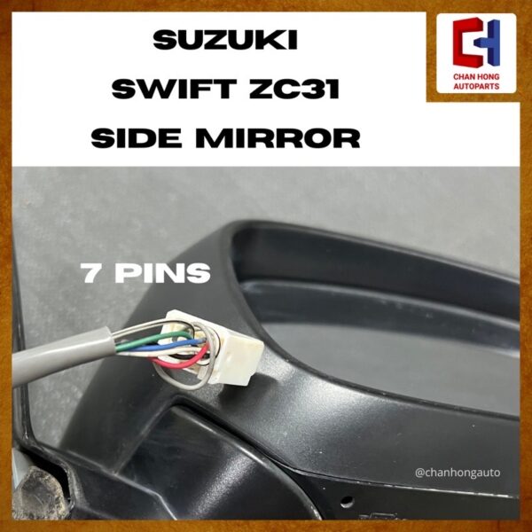 Suzuki Swift ZC31 Side Mirror [7 Pins][Auto Flip][Signal Lamp][Original from Japan] - Image 5
