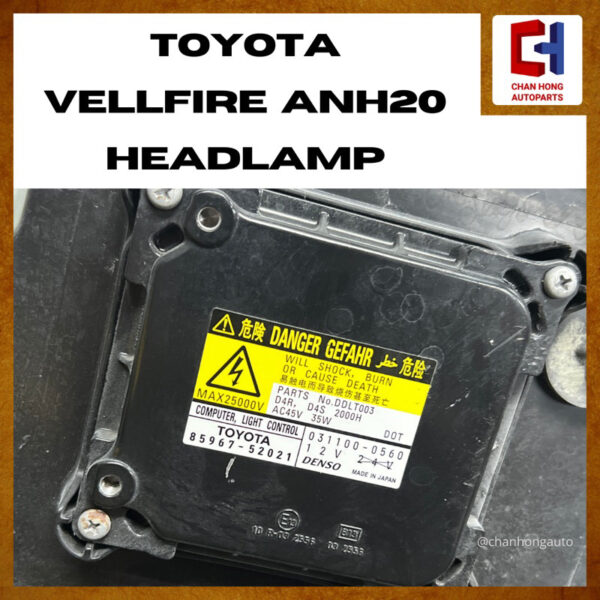 Toyota Vellfire ANH20 Headlamp [Ichikoh 58-24][Original from Japan][Used] - Image 7