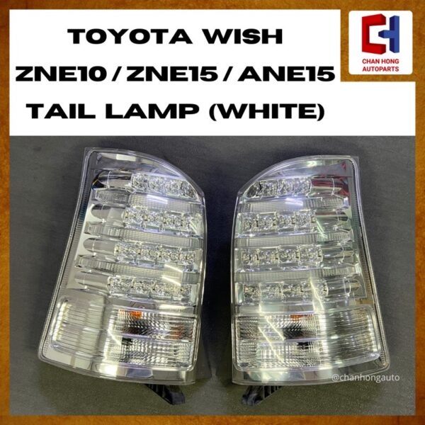 Toyota Wish ZNE10/ZNE15/ANE15 Tail Lamp [White][Original from Japan][Used]