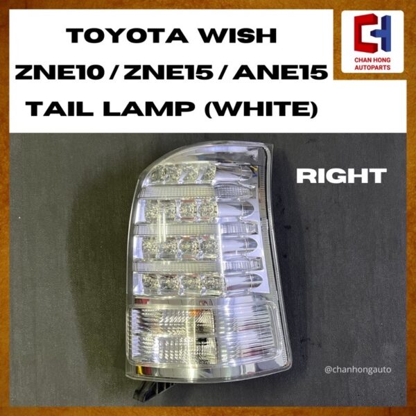 Toyota Wish ZNE10/ZNE15/ANE15 Tail Lamp [White][Original from Japan][Used] - Image 5