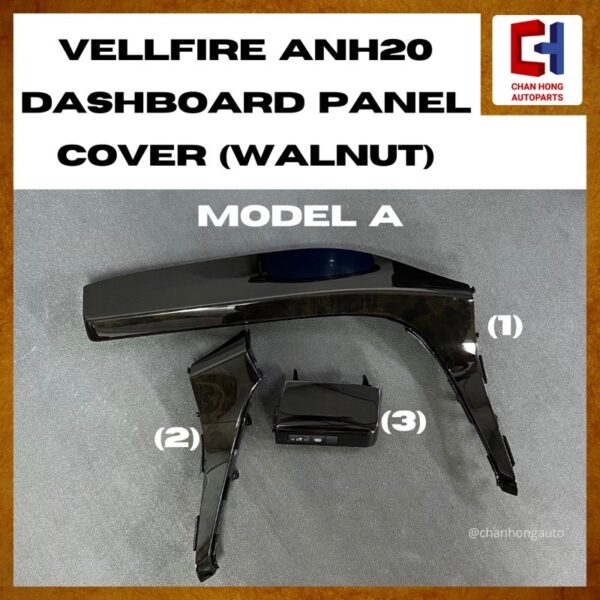 Toyota Vellfire ANH20 Dashboard Panel Cover (Walnut)[5 Colors][Original from Japan] [Used] - Image 3