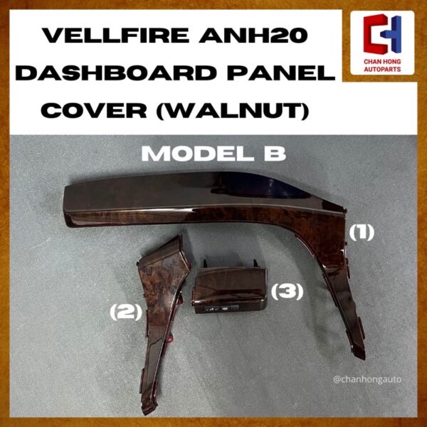 Toyota Vellfire ANH20 Dashboard Panel Cover (Walnut)[5 Colors][Original from Japan] [Used] - Image 4