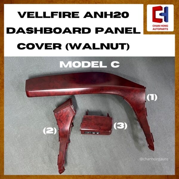 Toyota Vellfire ANH20 Dashboard Panel Cover (Walnut)[5 Colors][Original from Japan] [Used] - Image 5