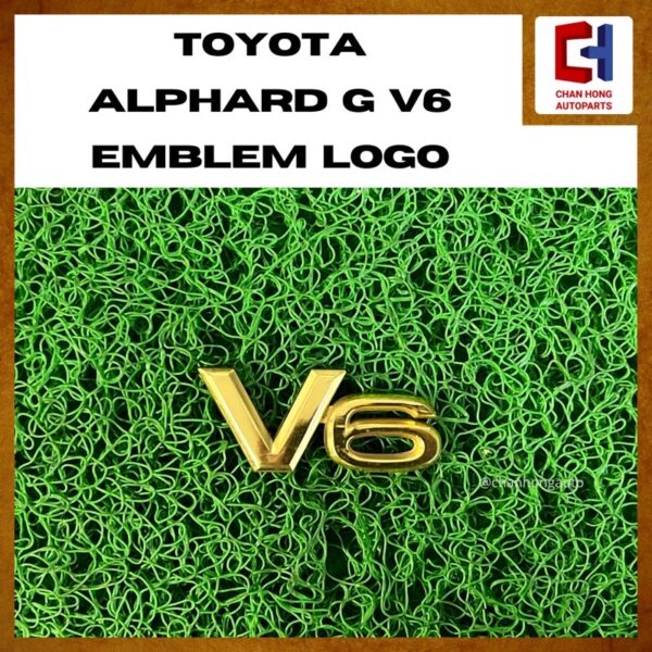 Toyota Alphard G V6 Emblem Logo (GOLD) [SET] [Original from Japan][Used] - Image 2