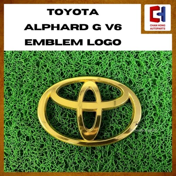 Toyota Alphard G V6 Emblem Logo (GOLD) [SET] [Original from Japan][Used] - Image 3