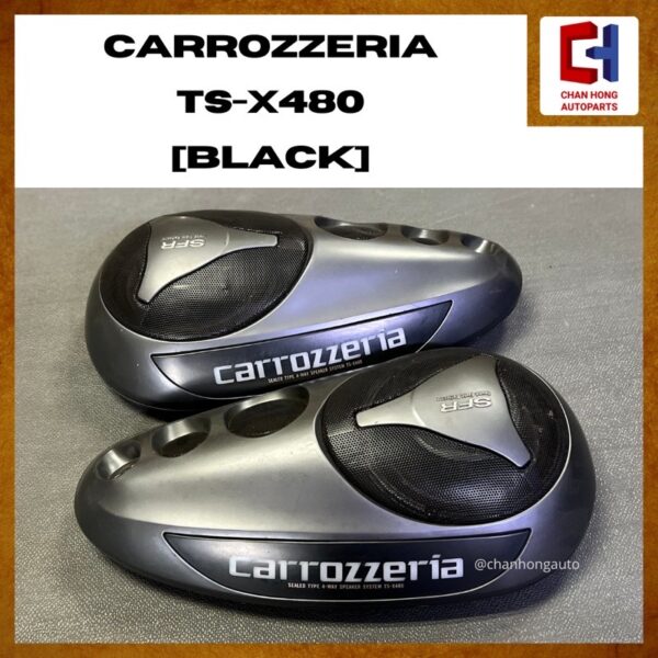 Pioneer Carrozzeria TS-X480 Sealed Type 4-Way Speaker System [Speaker Bantal] [Black] [Original from Japan][Used] - Image 4