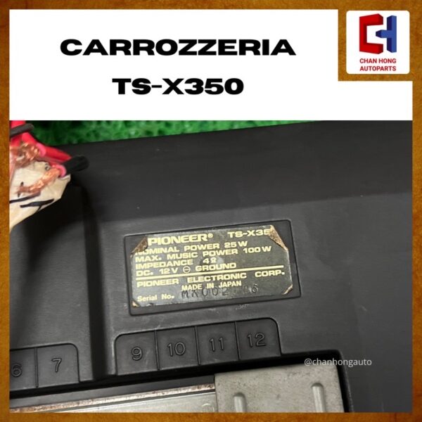 Pioneer Carrozzeria TS-X350 Bass-Reflex Type 4-Way Speaker System [Original from Japan][Used] - Image 6