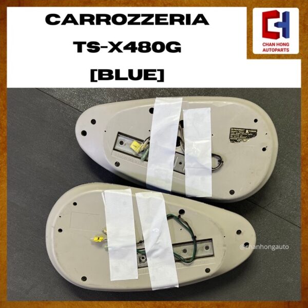 Pioneer Carrozzeria TS-X480G Sealed Type 4-Way Speaker System [Speaker Bantal][Blue][Original from Japan][Used] - Image 5