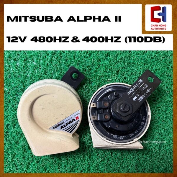 CAR HORN Mitsuba Alpha II / Alpha Horn / Aerospiral II [Original from Japan][USED] - Image 2