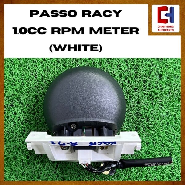 Passo Racy 1.0cc RPM Meter [White][Original from Japan][Used] - Image 3