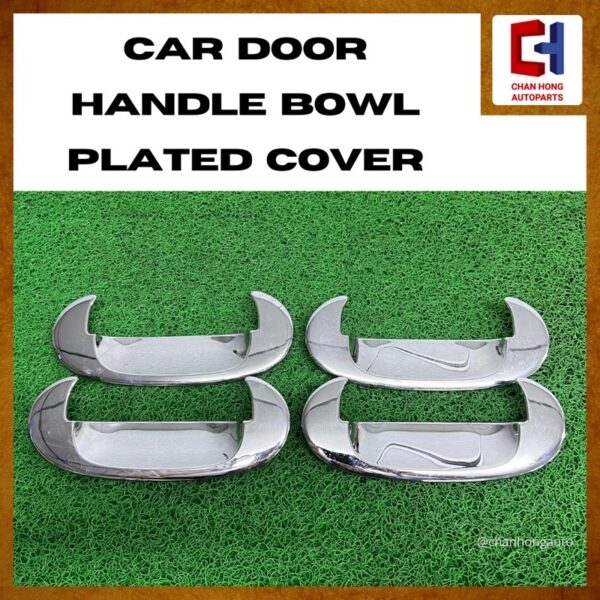 Car Door Handle Bowl Plated Cover 220mmx80mm [From Japan][Used]