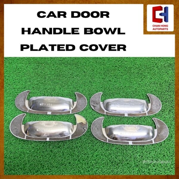 Car Door Handle Bowl Plated Cover 220mmx80mm [From Japan][Used] - Image 2