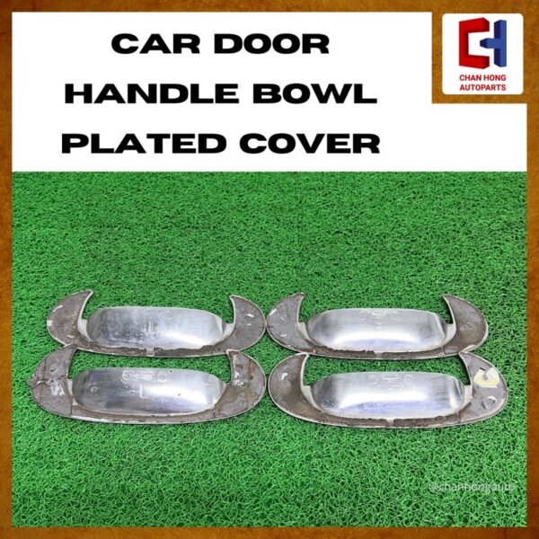 Car Door Handle Bowl Plated Cover 220mmx70mm [From Japan][Used] - Image 2