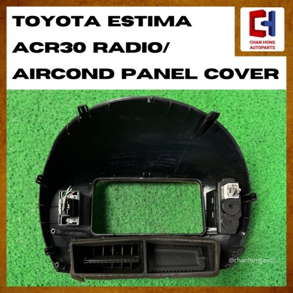 Toyota Estima ACR30 Radio/Aircond Panel Cover [Walnut][Original from Japan][Used] - Image 4