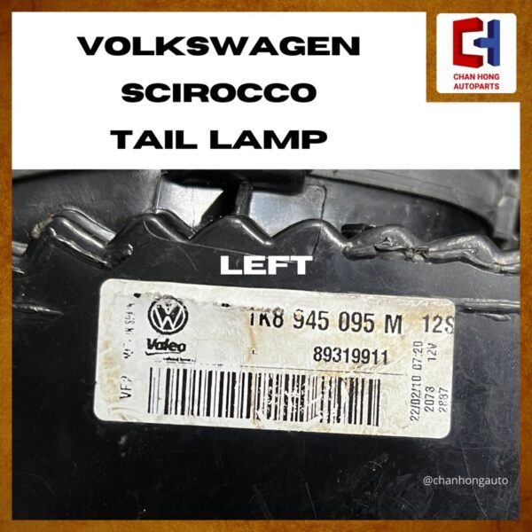 Volkswagen Scirocco Tail Lamp/Tail Light [Original Made in Spain][Used] - Image 3