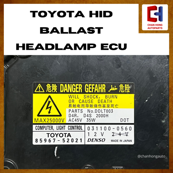 Toyota HID Ballast Headlamp ECU [85967-52021][Original from Japan][Used] - Image 4