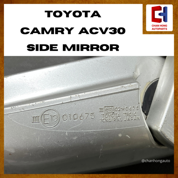 Toyota Camry ACV30 Side Mirror [7 Pins][Original from Japan ][Used] - Image 3