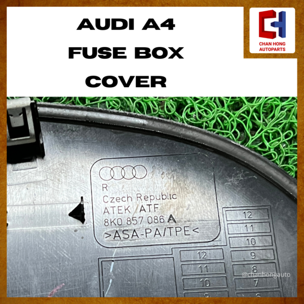 Audi A4 Fuse Box Cover [8K0857086A][Original from Czechia][Used] - Image 3