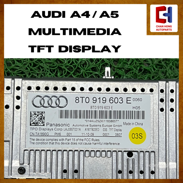 Audi A4 / A5 Multimedia TFT Display [8T0919603E][Used] - Image 3