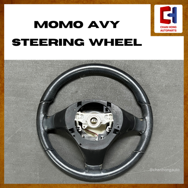 MOMO Avy Steering Wheel [No Button][Black][Original from Japan][Used] - Image 3