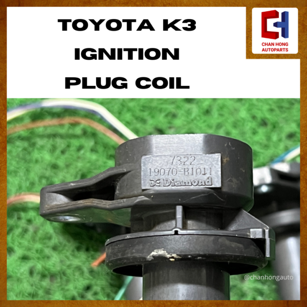 Toyota K3 Ignition Plug Coil Myvi Alza Avanza [19070-B1011][Original from Japan][Used] - Image 3