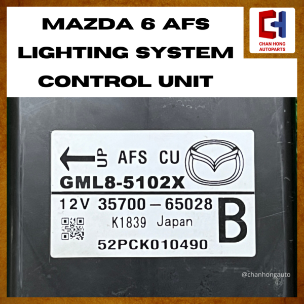 Mazda 6 AFS Lighting System Control Unit Module [GML8-5102X][Original from Japan][Used] - Image 2