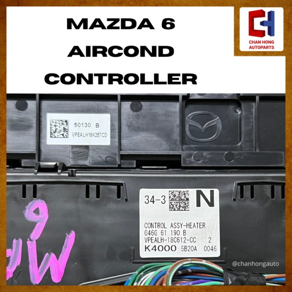 Mazda 6 Aircond Controller [G46G 61 190 B][Original from Japan][Used] - Image 5