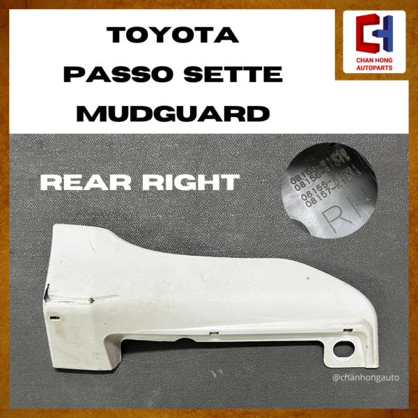 Toyota Passo Sette Mudguard [Original from Japan][Used] - Image 6