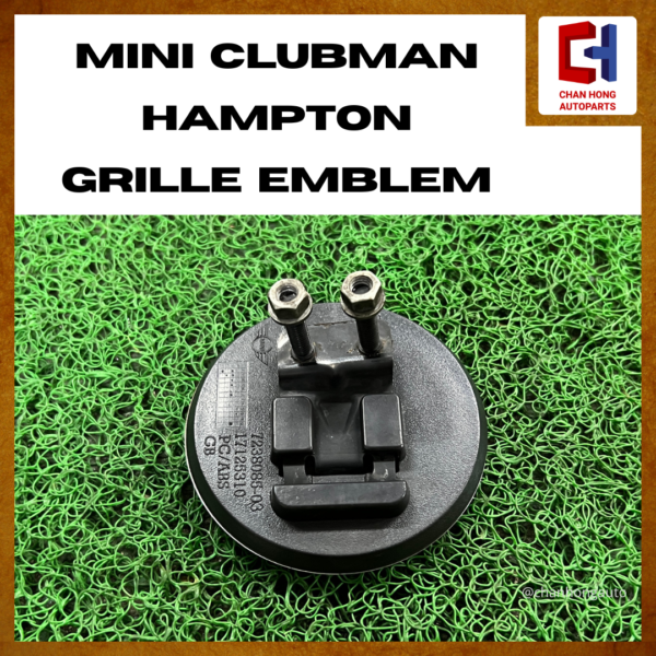 MINI Clubman Hampton Grille Emblem [7238085-03][Original][Used] - Image 3