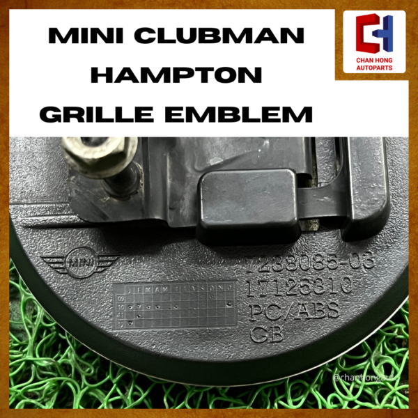 MINI Clubman Hampton Grille Emblem [7238085-03][Original][Used] - Image 4