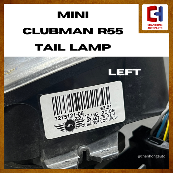 MINI Clubman R55 Tail Lamp [7275121-06 / 7275122-06][Original from UK][Used] - Image 3