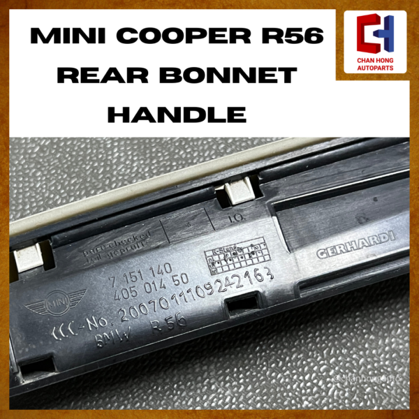 MINI Cooper R56 Rear Bonnet Handle [7151140][Original from USA][Used] - Image 8
