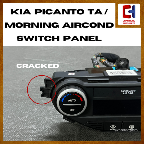 Kia Picanto TA / Morning Aircond Switch Panel [97250-1Y800][Original from South Korea][Used] - Image 2
