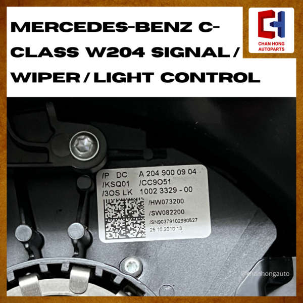 Mercedes-Benz C-Class W204 Signal / Wiper / Light Control [A2049000904][Original from Germany][Used] - Image 4