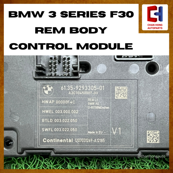 BMW 3 Series F30 REM BCM Body Control Module [V1 61.35-9293305-01 / 61.35-9317173-01][Original from EU][Used] - Image 2