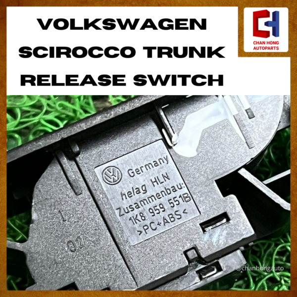 Volkswagen Scirocco Trunk Release Switch [1K8959551B][Original from Germany][Used] - Image 3