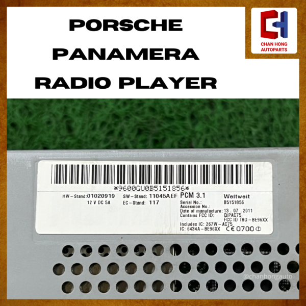 Porsche Panamera Radio Player [97064297202][Original from Germany][Used] - Image 3
