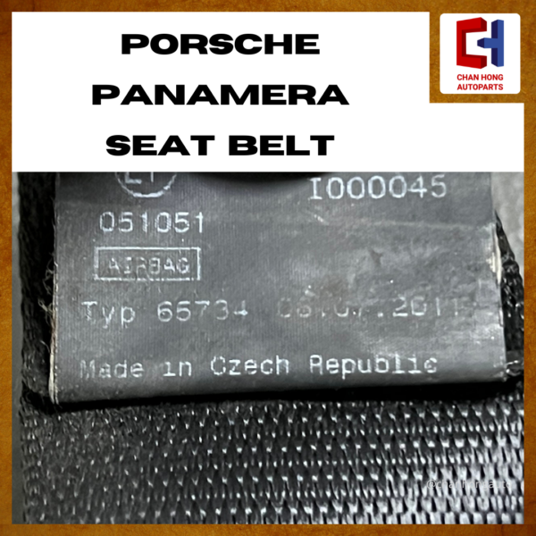 Porsche Panamera Seat Belt [97080303300][Original from Czechia][Used] - Image 8