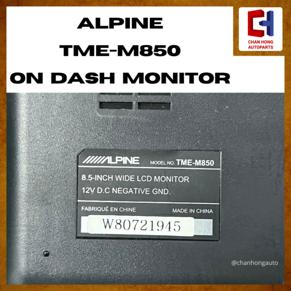 Alpine TME-M850 On Dash Monitor [Used] - Image 5
