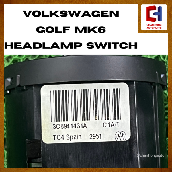 Volkswagen Golf MK6 Headlamp Switch [3C8941431A][Original from Spain][Used] - Image 6