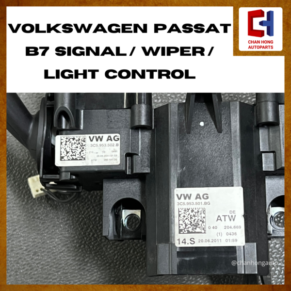 Volkswagen Passat B7 Signal / Wiper / Light Control [3C5953501BG][Original from Germany][Used] - Image 7