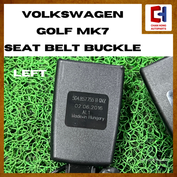Volkswagen Golf MK7 Seat Belt Buckle [5G4857755 / 5G4857756][Original from Hungary][Used] - Image 3