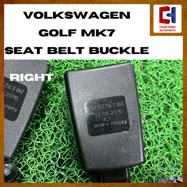 Volkswagen Golf MK7 Seat Belt Buckle [5G4857755 / 5G4857756][Original from Hungary][Used] - Image 4