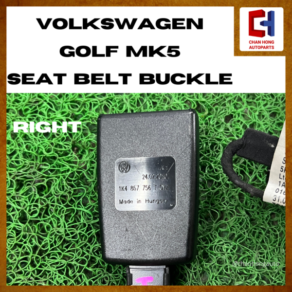 Volkswagen Golf MK5 Seat Belt Buckle [1K4857755 / 1K4857756][Original from Hungary][Used] - Image 5