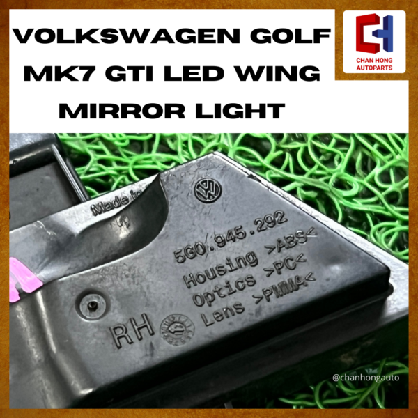Volkswagen Golf MK7 GTI LED Wing Mirror Light [5G0945292][Original from Slovakia][Used] - Image 4