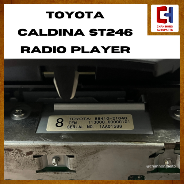 Toyota Caldina ST246 Radio Player [86410-21040][Original from Japan][Used] - Image 7